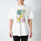 Umi Amaoto のくまとたこ Regular Fit T-Shirt