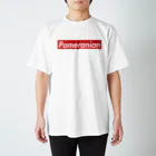 ポメ部のPomeranian ボックスロゴ Regular Fit T-Shirt