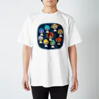 キッチュのカブリモノ太陽系パンダ Regular Fit T-Shirt