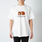 nori2のTシャツやさんのお昼寝わんこ スタンダードTシャツ