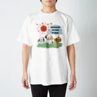 コッカースパニエルと仲間たちのお店の日向ぼっこアメリカンコッカースパニエル スタンダードTシャツ