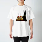 脂身通信Ｚのときめき晩酌セット（お寿司と日本酒・冷酒） スタンダードTシャツ