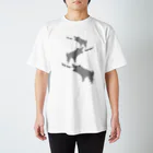 NIKORASU GOのユーモアドッグデザイン「ばうわう」（Tシャツ・パーカー・グッズ・ETC） スタンダードTシャツ