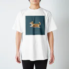 minchの飛べる気がする羽付コーギー Regular Fit T-Shirt