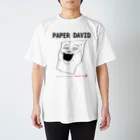 rakugayaのPAPER DAVID スタンダードTシャツ