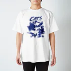 LONESOME TYPE ススの猫が世界を支配する（青） Regular Fit T-Shirt