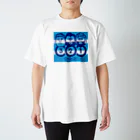 b.n.d [街中でもラグビーを！]バインドの【数量限定】Scrum! タンゴブルー Regular Fit T-Shirt