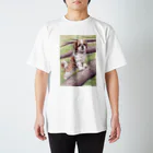 Momojiの犬画のシーズー101 スタンダードTシャツ