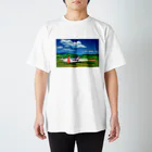 GALLERY misutawoの草原の飛行機 スタンダードTシャツ