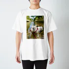 もちもちのおよげないきなこ Regular Fit T-Shirt