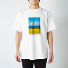 UKAWA LOVERSの青い海と黄金の棚田 Regular Fit T-Shirt