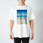 luvcat designの萩原悠ギター教室 ワンサマイメージ(SIDE-SEA) Regular Fit T-Shirt