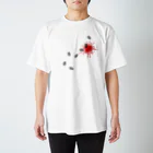 Rook'sVisionの死兆星／血痕 [赤黒] スタンダードTシャツ