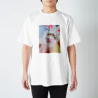 ハリネズミのぽこはむのねんねんころりハリネズミ Regular Fit T-Shirt