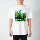 お風呂の雨上がり雑草 Regular Fit T-Shirt