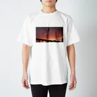 yaaazの不思議な夕やけ雲 Regular Fit T-Shirt