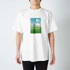 はとり あおはののんびり牛さん Regular Fit T-Shirt