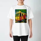 GALLERY misutawoのドイツ ハノーファーの路面電車 Regular Fit T-Shirt