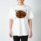 JUNK FOOD VENDORの卵黄トッピングナポリタンうどん スタンダードTシャツ