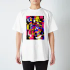 鬼ヶ島炎獄通り三丁目一ノ五の幾何学の海に白鯨舞い踊る Regular Fit T-Shirt