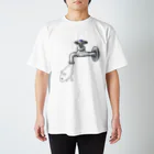 ゆるいドット絵のお店の蛇口からハムスター Regular Fit T-Shirt