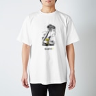 ビールとアート TM-3 Designの名画 × BEER（写楽）黒線画 Regular Fit T-Shirt