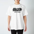 SAUNA JUNKIES | サウナジャンキーズのハードロック・セントウ（黒プリント) Regular Fit T-Shirt