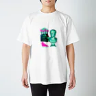 Vibin Designsのシーザーネオンローマコロシアムステッカー  おもしろ   写真  スタンダードTシャツ