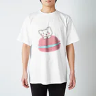 studio Leafのマカロンと猫ちゃん スタンダードTシャツ