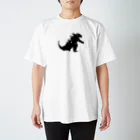 さな笑ART工房の筆で描いたGみたいな怪獣 スタンダードTシャツ