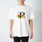 otogaのコザクラインコ4種類 スタンダードTシャツ