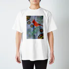 紺のショウジョウコウカンチョウ Regular Fit T-Shirt