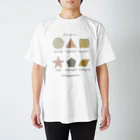 Serendipityのこどもと遊べる！学べるTシャツ 図形(シンプル 英語) Regular Fit T-Shirt