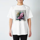 DEVELO works.の天竺牡丹獅子（Dahlialion） スタンダードTシャツ