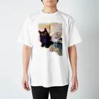 スケキヨ🐾の黒猫ジジくん　シリーズ2 スタンダードTシャツ