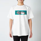 アライグマ製作所（SUZURI)のしぐれちゃんがマスクあずかってくれる Regular Fit T-Shirt