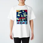 Hummingbirdの恐竜の世界の夜 スタンダードTシャツ