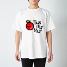 招きにゃんこのThis is りんご スタンダードTシャツ