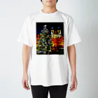 GALLERY misutawoのプラハ 夜のクリスマスツリーとティーン教会 スタンダードTシャツ