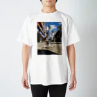 ハムプログッズのおじさんと通天閣Tシャツ Regular Fit T-Shirt