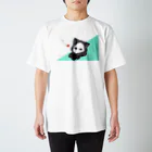 桃原のたそがれキズねこ ミント スタンダードTシャツ