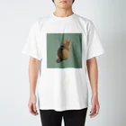 Syunson_artの外を見るねこ スタンダードTシャツ