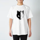 tetgraphのハーフボーン -猫- Regular Fit T-Shirt