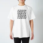 なな松ショップの総柄笹ぱんだ Regular Fit T-Shirt