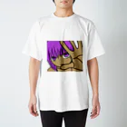 しらいぬしの褐色 Regular Fit T-Shirt