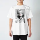 ねこがすき。のマリリン・モンロー スタンダードTシャツ