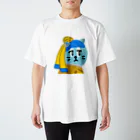 えんぴつの真珠の耳飾りのネコ　graffitianimal スタンダードTシャツ