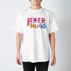 マジシャンもやしくんのショップのフリーハグ／FREE HUGS スタンダードTシャツ