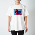 honorのうれしくてあははと笑うねこちゃん Regular Fit T-Shirt