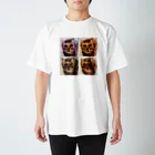 モコネコSHOPのキジトラcollage Regular Fit T-Shirt